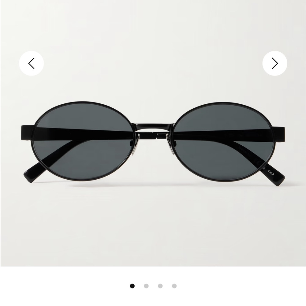 Saint Laurent Black Round Sunglasses - Style SL692 - Picture 3 of 13